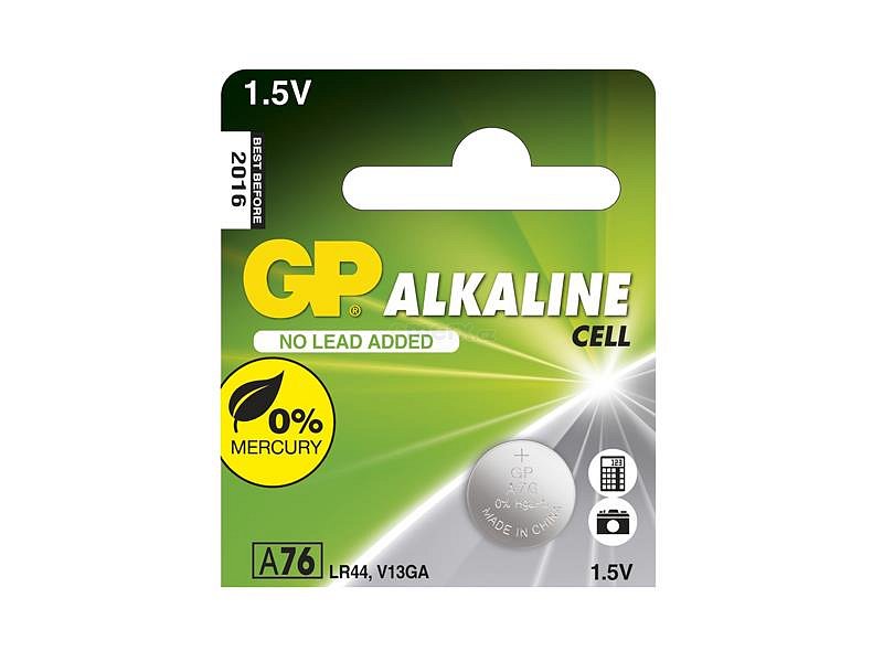 Alkalická Baterie GP LR44 (A76) - 1ks