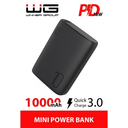 WG Mini Power Bank 10.000mAh, 18W , černá