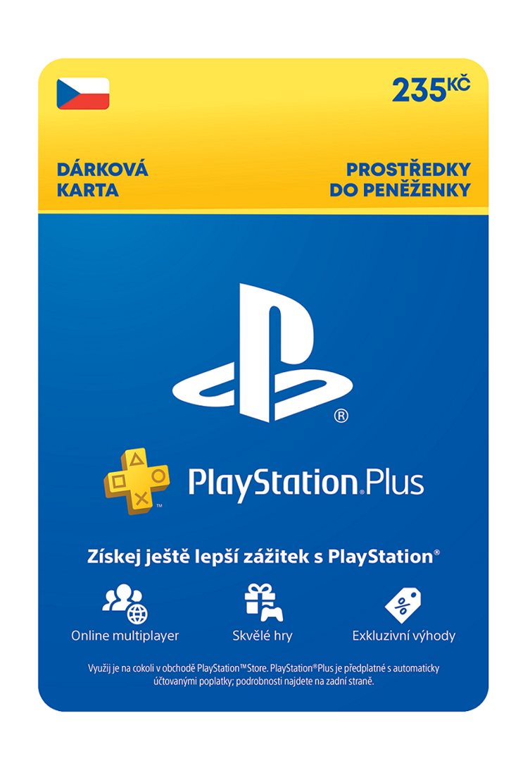 ESD CZ - PlayStation Store el. peněženka - 235 Kč