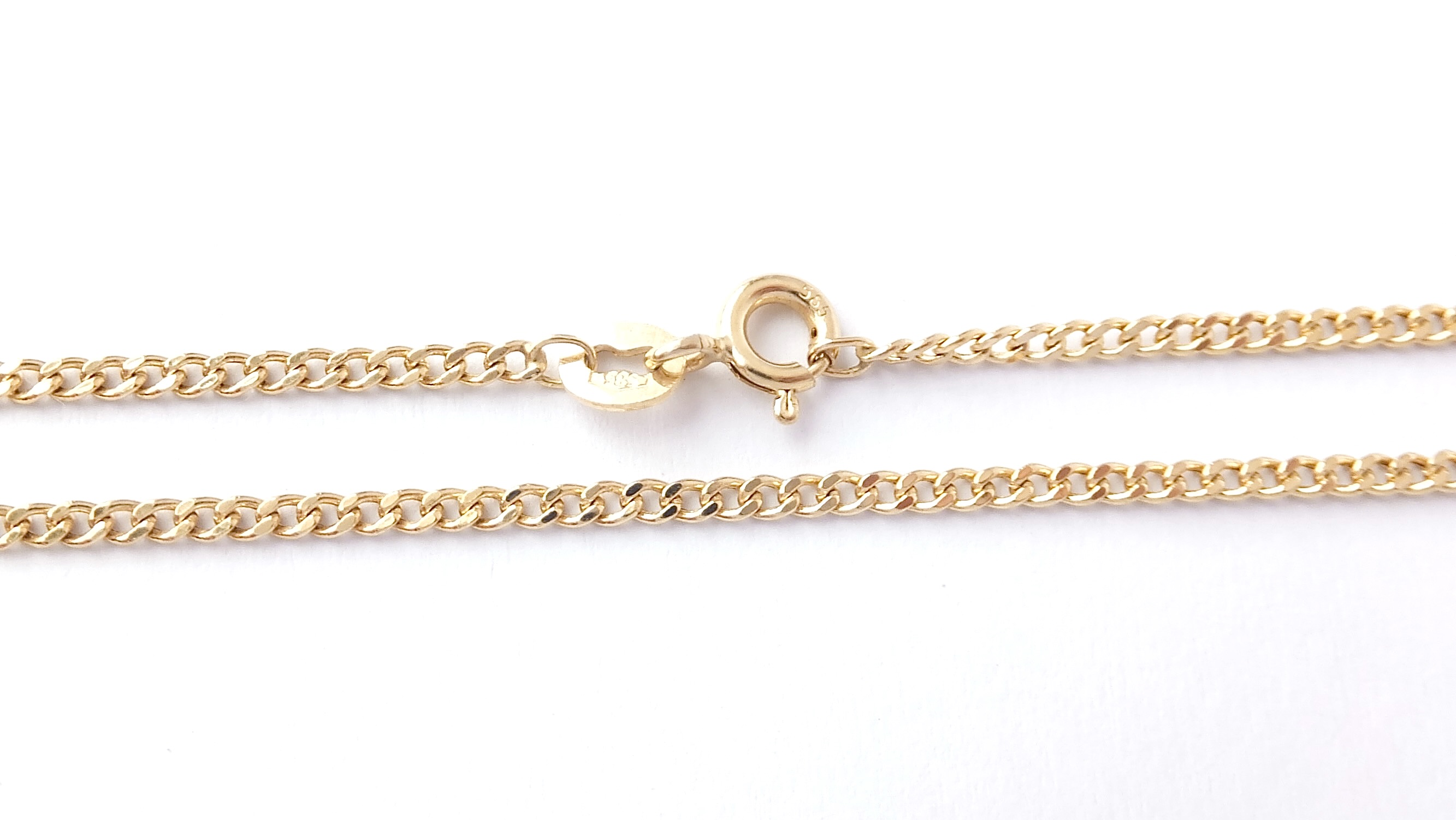 Zlatý řetízek 50 cm, Au 14K 585/1000, váha 2,20 g, použité zlato