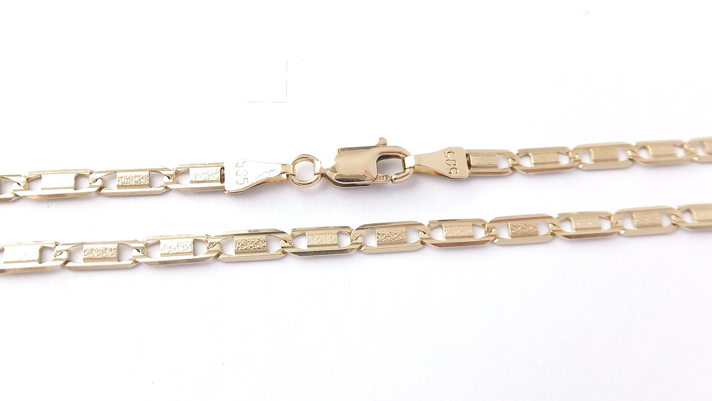 Zlatý řetízek 46 cm, Au 14K 585/1000, váha 7,48 g, použité zlato