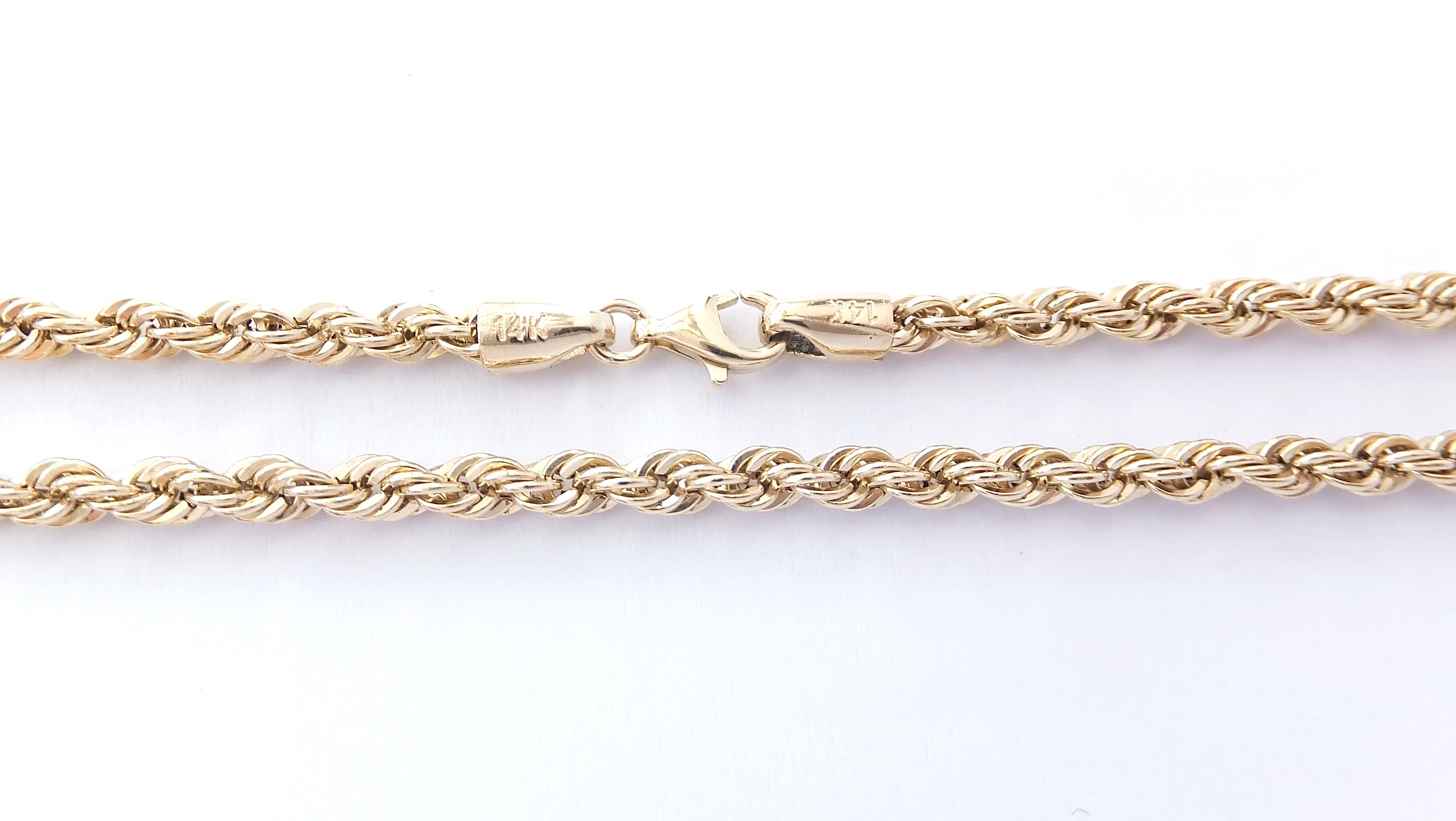 Zlatý řetízek 66 cm, Au 14K 585/1000, váha 7,25 g, použité zlato