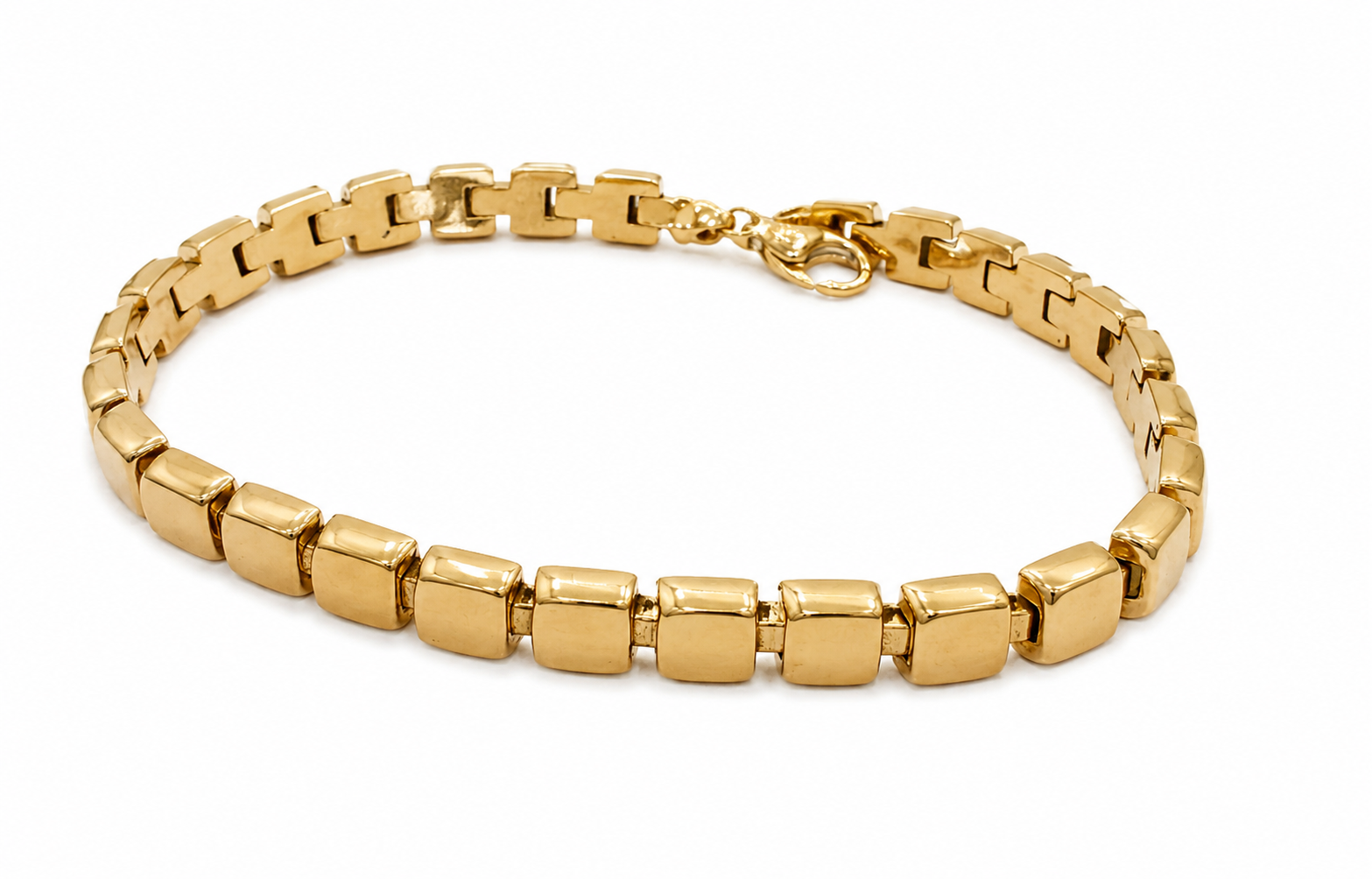 Zlatý náramek 22 cm, Au 14K 585/1000, váha 11,97 g, použité zlato