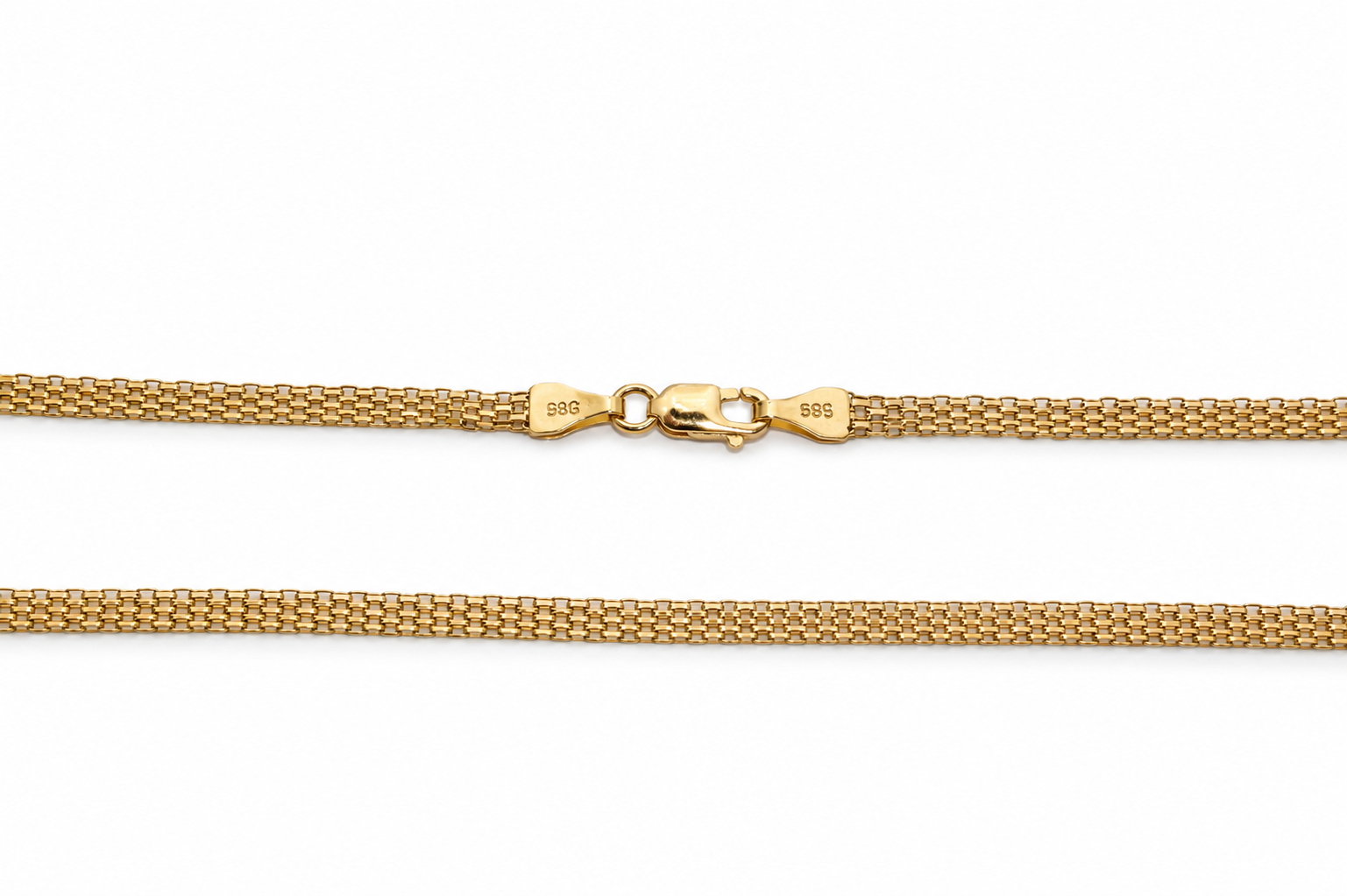 Zlatý řetízek 50 cm, Au 14K 585/1000, váha 3,85 g, použité zlato