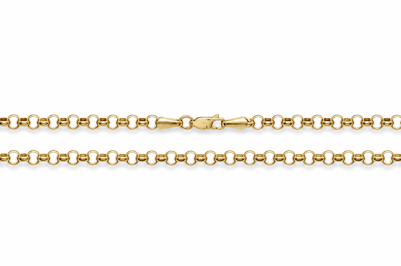 Zlatý řetízek 60 cm, Au 14K 585/1000, váha 8,26 g, použité zlato