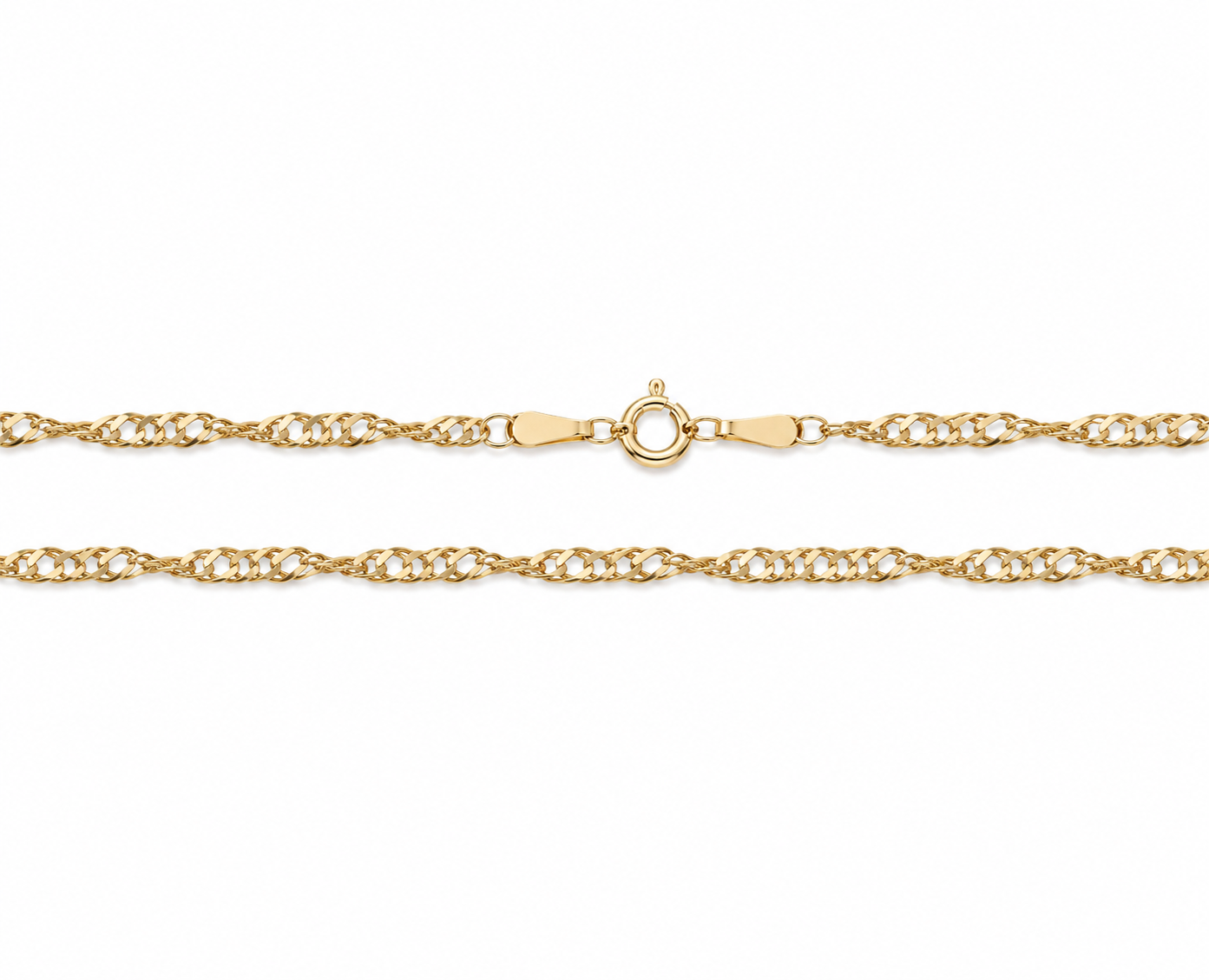 Zlatý řetízek 55 cm, Au 14K 585/1000, váha 4,28 g, použité zlato