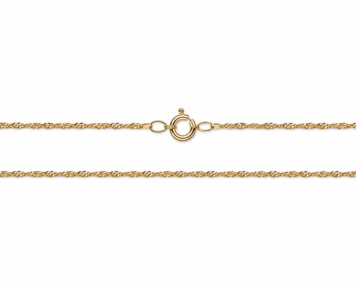 Zlatý řetízek 49 cm, Au 14K 585/1000, váha 1,71 g, použité zlato