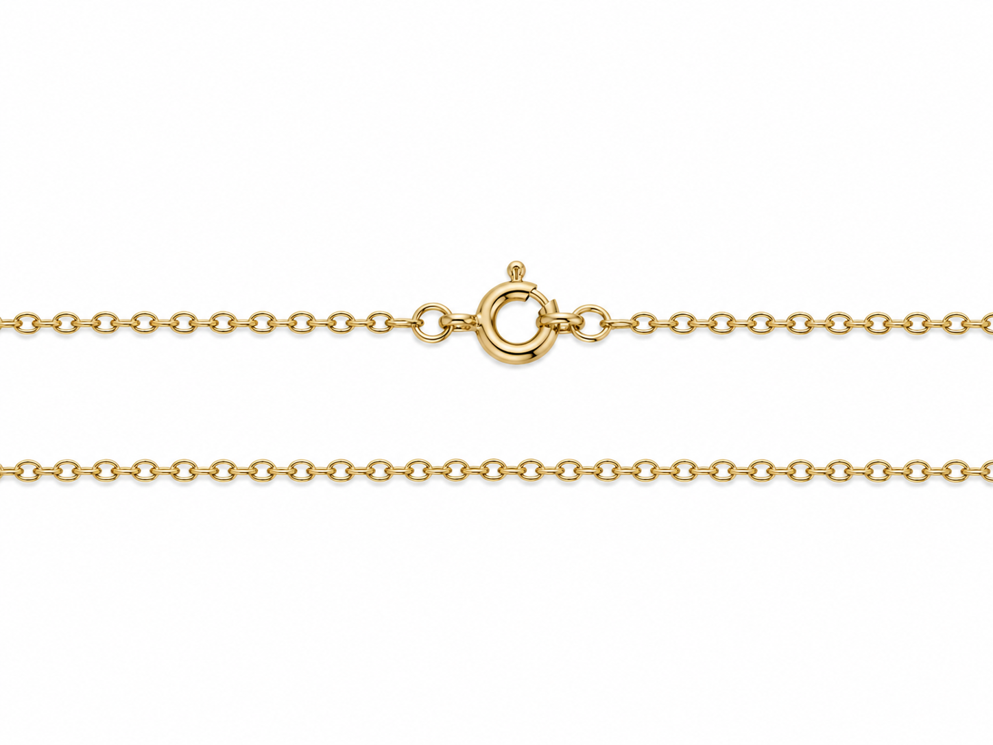 Zlatý řetízek 38 cm, Au 14K 585/1000, váha 1,45 g, použité zlato