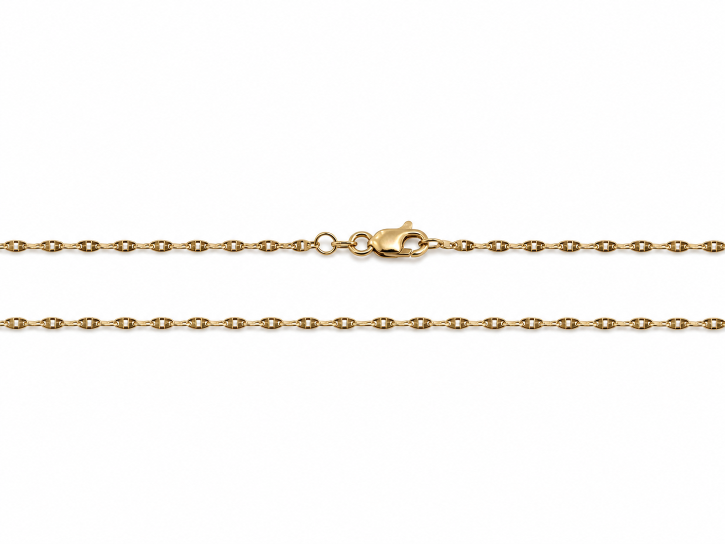 Zlatý řetízek 50 cm, Au 14K 585/1000, váha 2,87 g, použité zlato