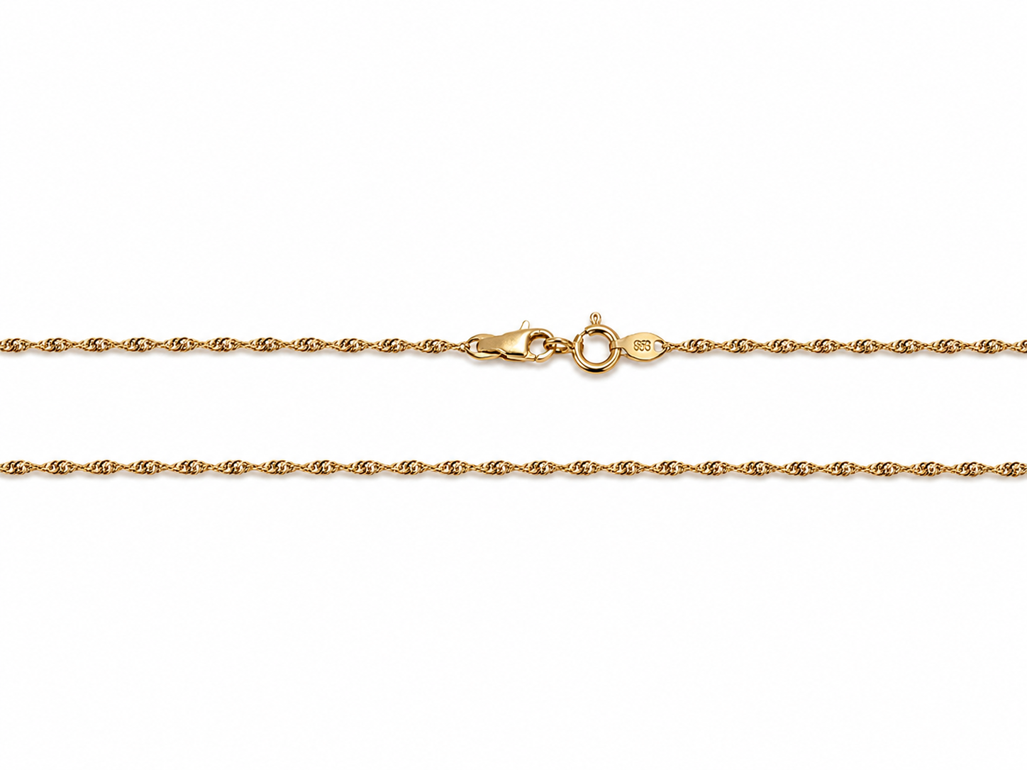 Zlatý řetízek 39,5 cm, Au 14K 585/1000, váha 1,15 g, použité zlato