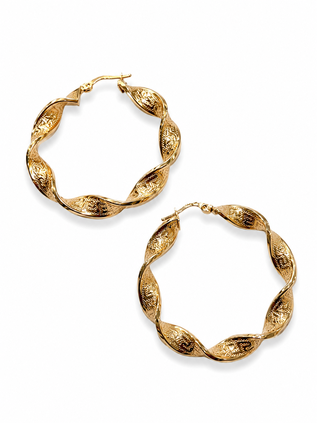 Zlaté náušnice, Au 14K 585/1000, váha 6,78 g, použité zlato