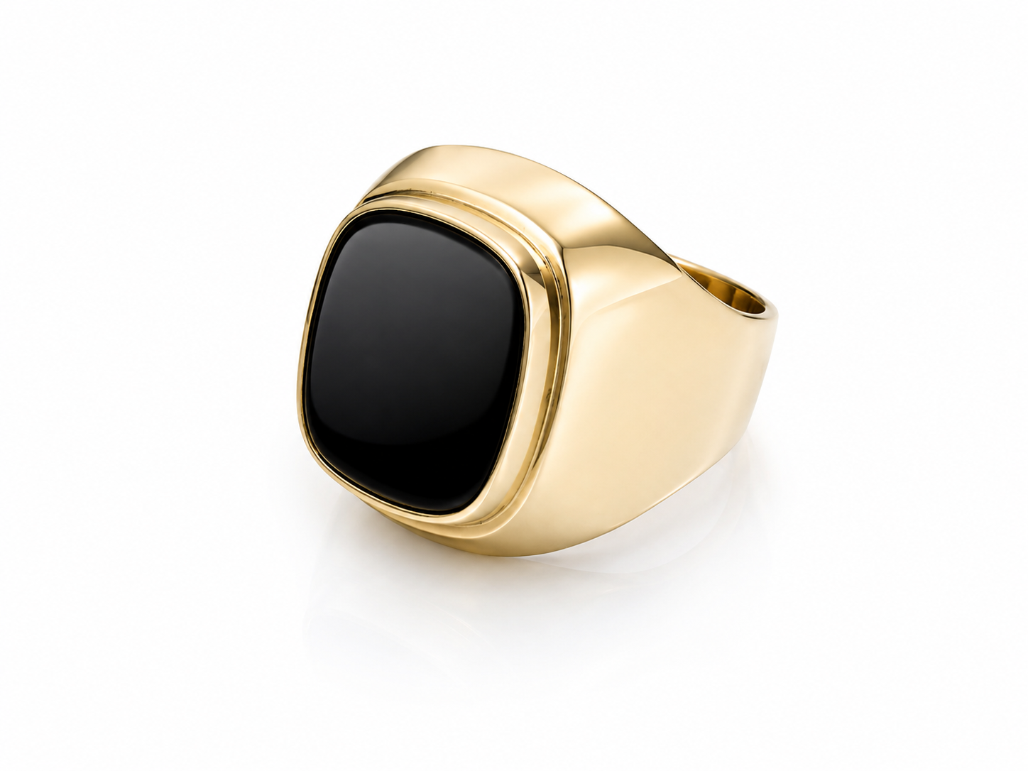 Zlatý pánský prsten, Au 14K 585/1000, váha 7,68 g, použité zlato