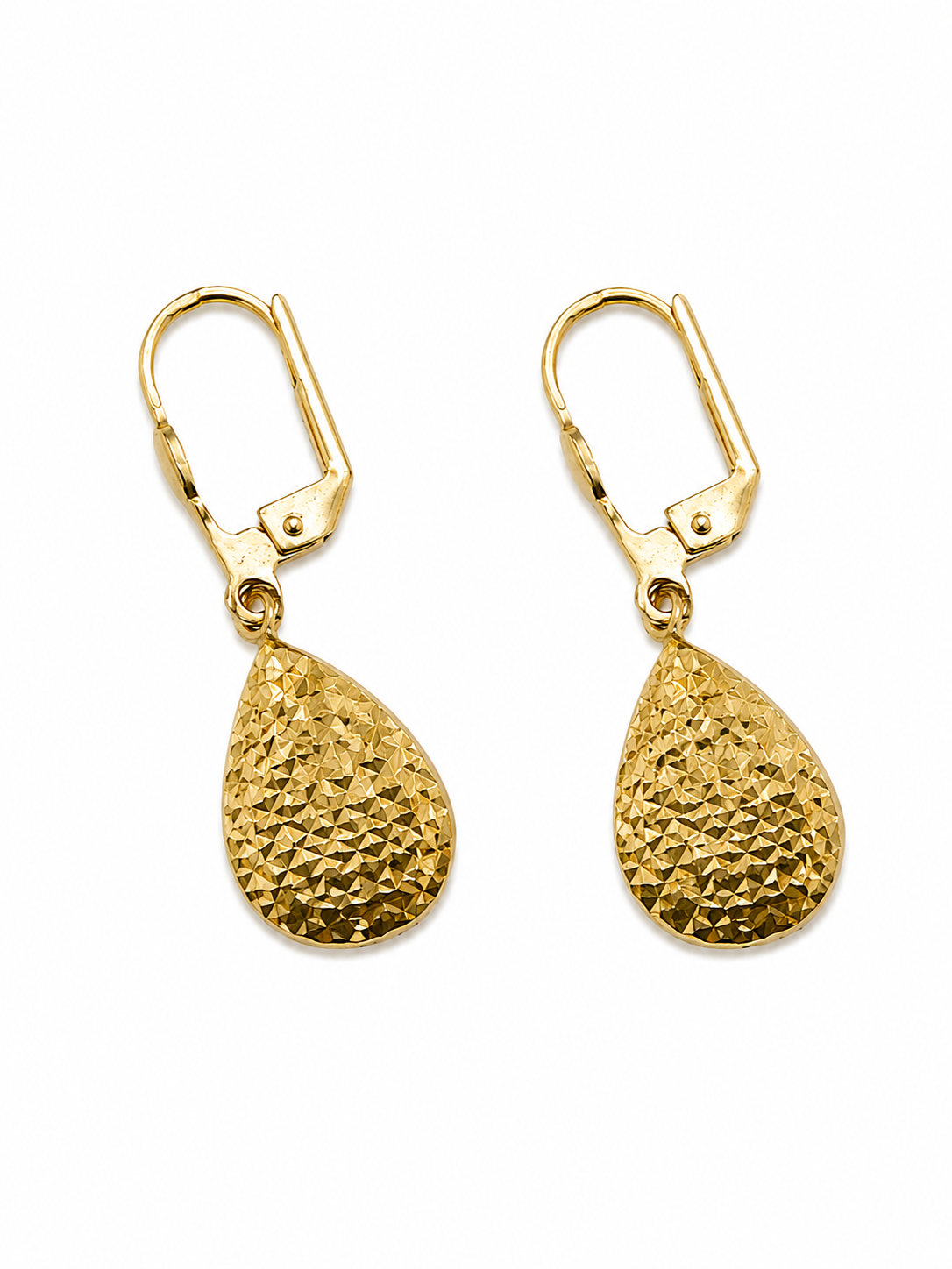 Zlaté náušnice, Au 14K 585/1000, váha 2,08 g, použité zlato
