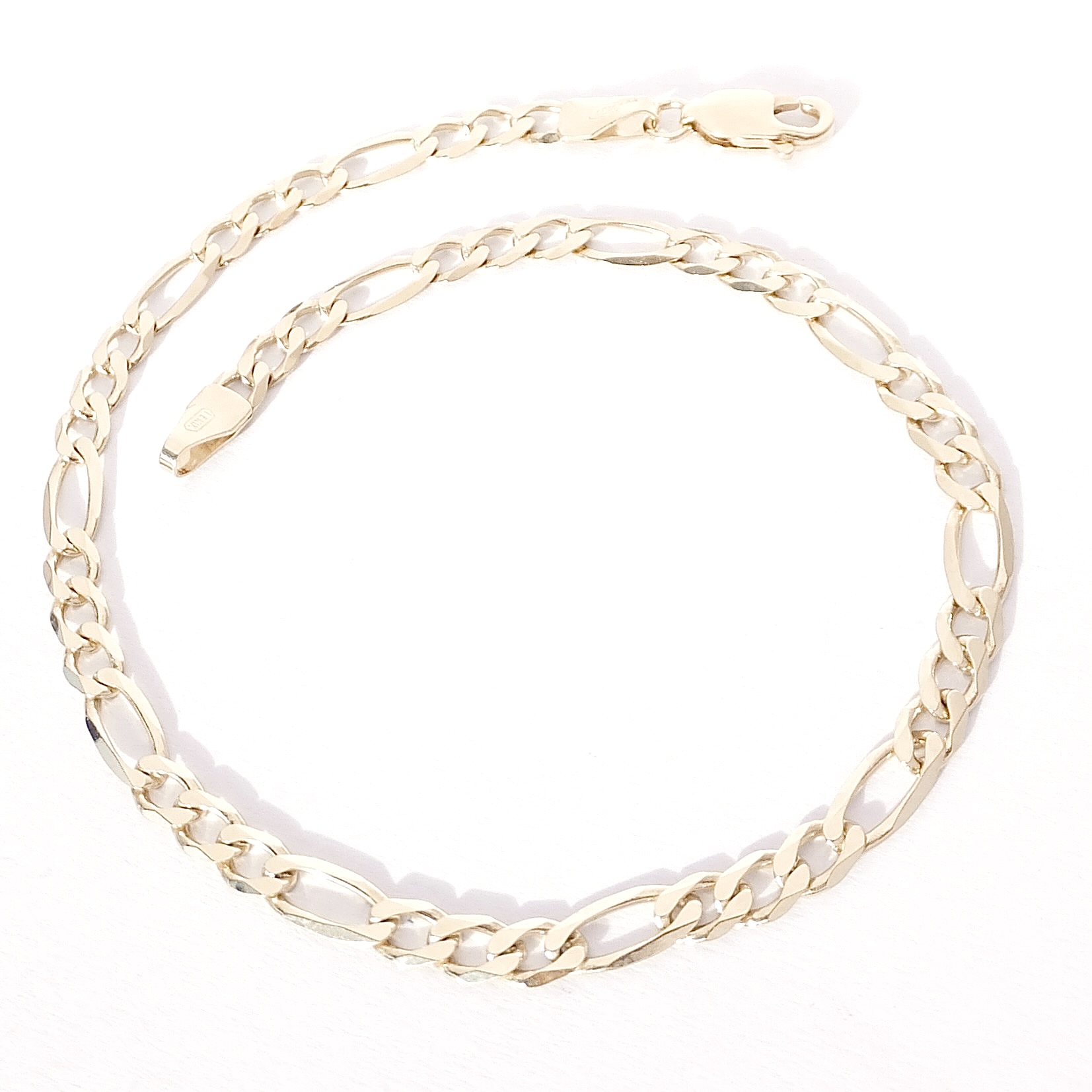 Zlatý náramek 22 cm, Au 14K 585/1000, váha 4,21 g, použité zlato