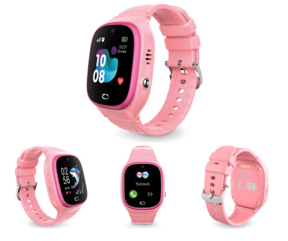 Chytré hodinky Aligator Watch Junior 2, růžové