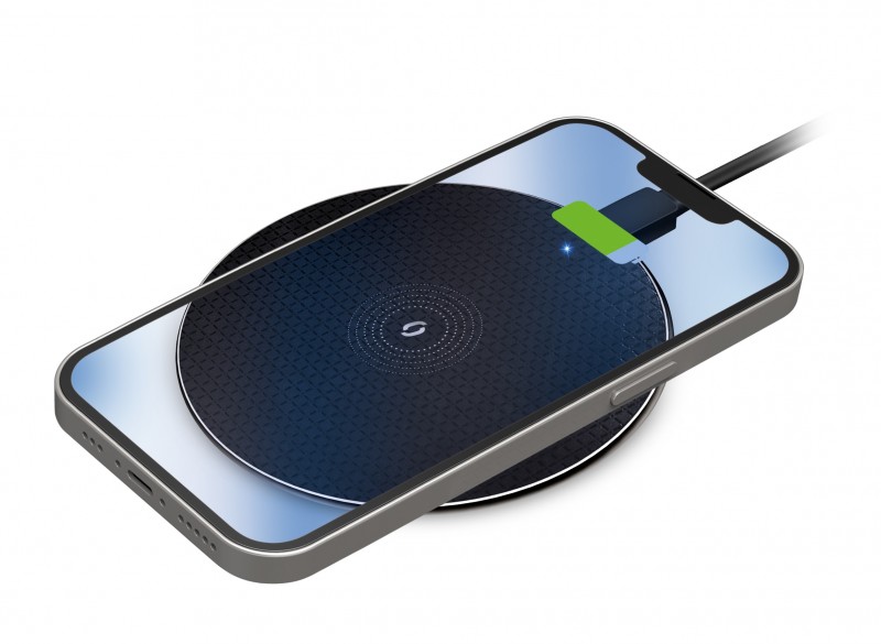 Bezdrátová nabíječka Aligator Wireless-Pad 15W, černá