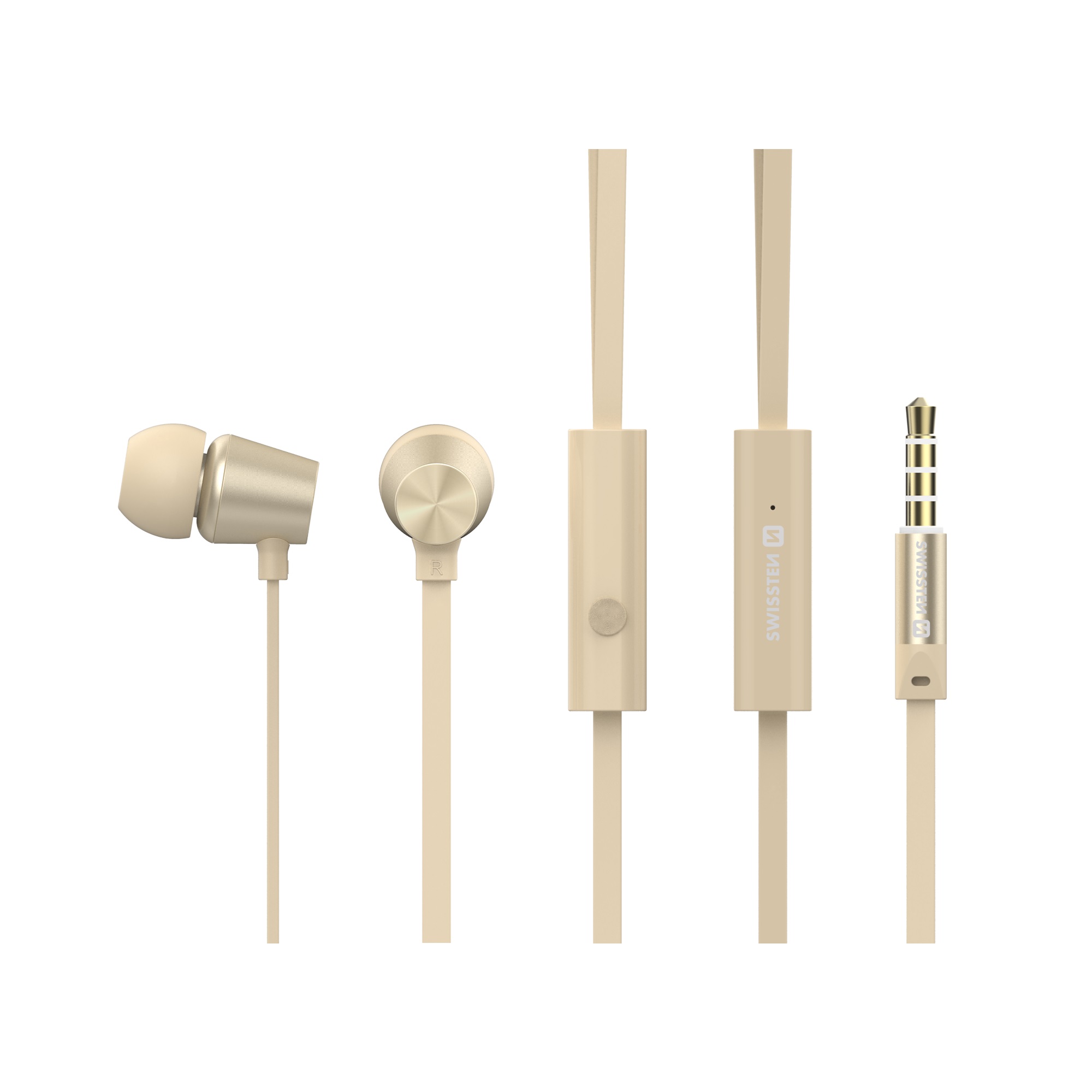 Sluchátka Swissten Earbuds Dynamic YS500 (zlatá)