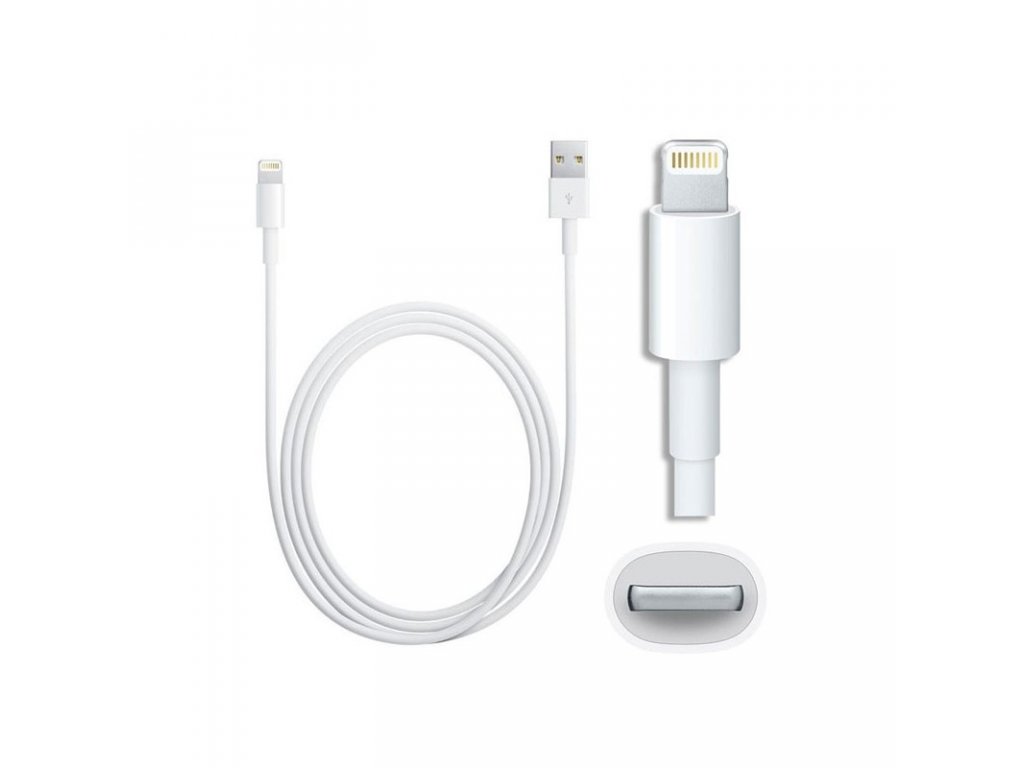 Apple originál datový kabel pro iPhone 5,6,7,8,X,11, 2m, bílý (bulk)