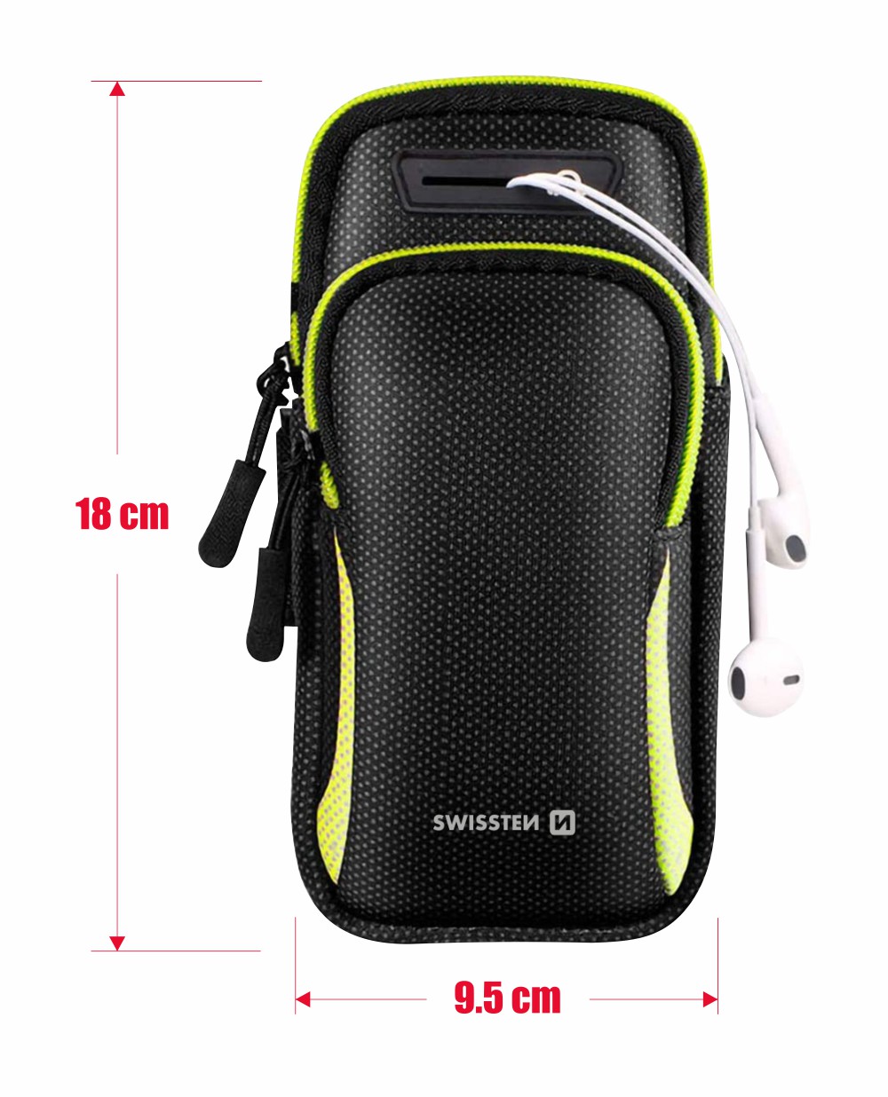 Swissten pouzro Armbag Case (černé)