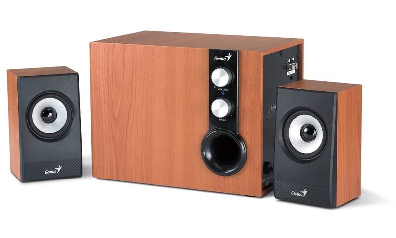 Reproduktory Genius SW-HF 1205, černé/hnědé