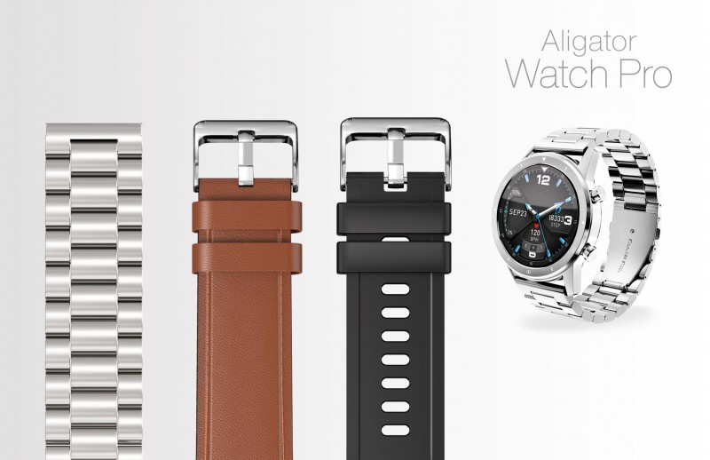 Chytré hodinky Aligator Watch PRO, stříbrné