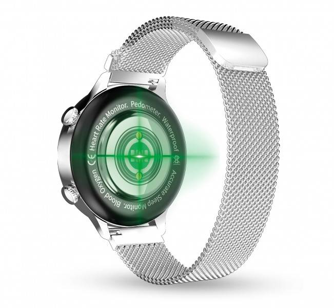 Chytré hodinky Aligator Watch Lady, stříbrné