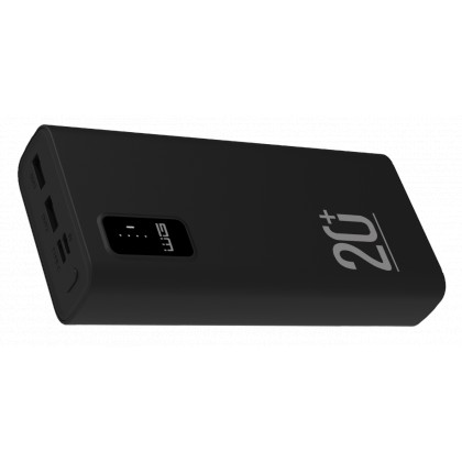 WG Power Bank 20.000mAh + PD Type C 20W + QC 3.0 22.5W , černá