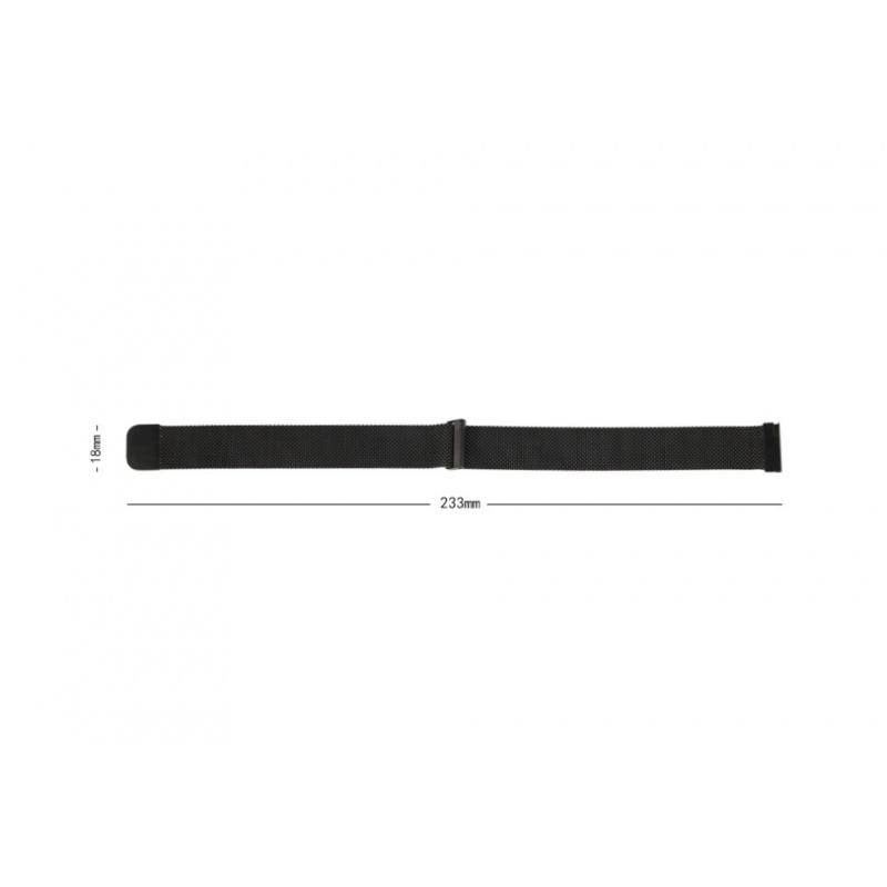 RhinoTech univerzální řemínek milánský tah Quick Release 18mm černý