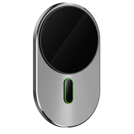 Bezdrátová autonabíječka WG27 pro iPhony s podporou MagSafe - 15W, stříbrno-černá