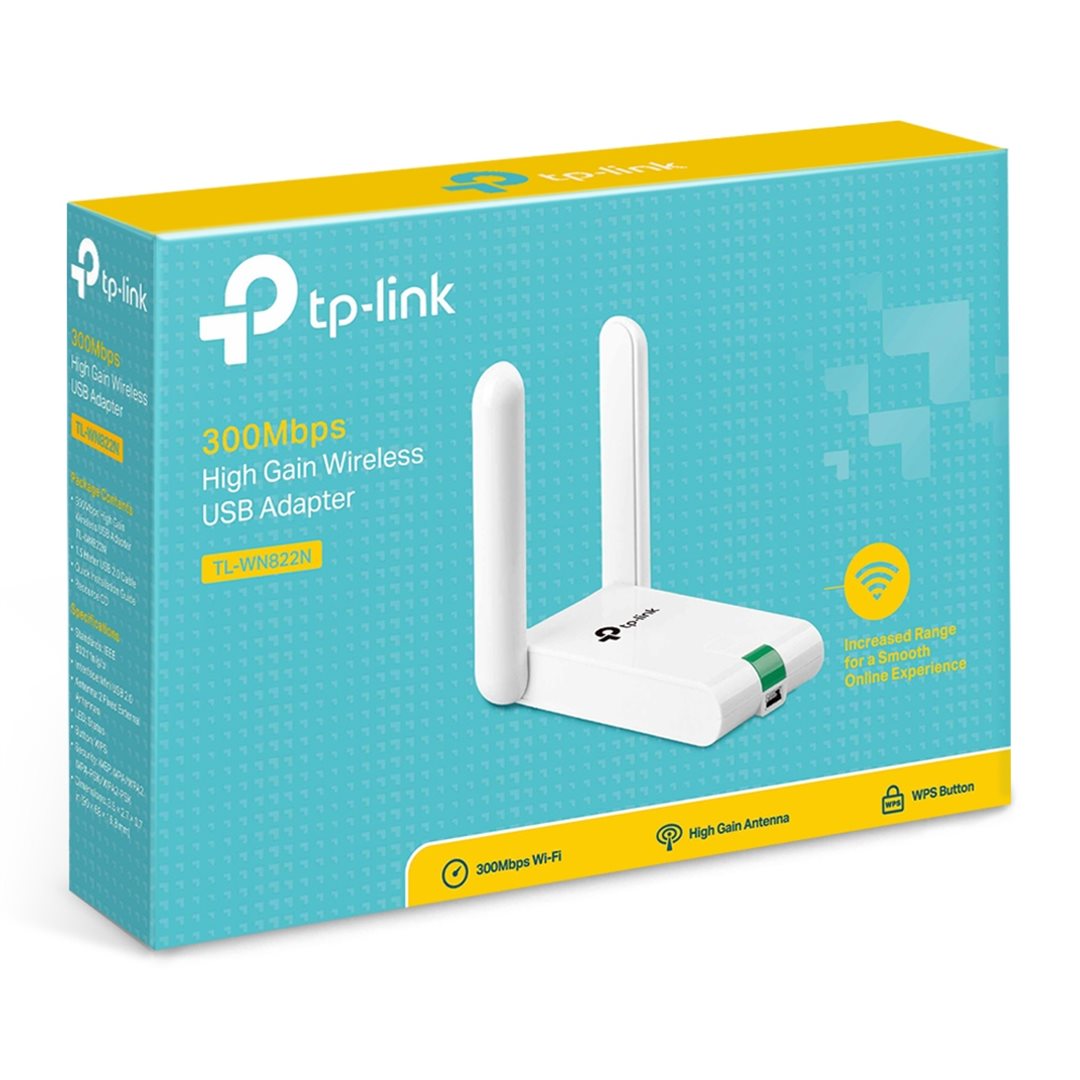 TP-Link TL-WN822N USB 2.0 WiFi adaptér, (kabel 1,5m)bílý