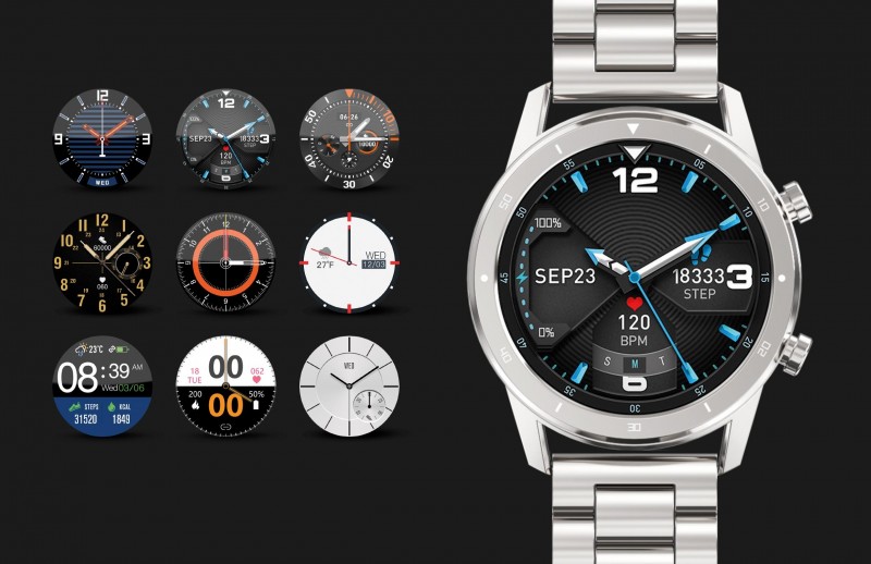 Chytré hodinky Aligator Watch PRO, stříbrné