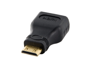 4World Adaptér mini HDMI C M - HDMI F, černý