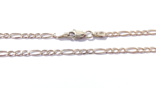 Zlatý řetízek 58 cm, 14K 585/1000, váha 5,16 g, použité zlato