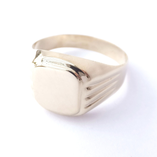 Zlatý pánský prsten, 14K 585/1000, váha 3,39 g, použité zlato