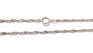 Zlatý řetízek 50 cm, 14K 585/1000, váha 2,93 g, použité zlato