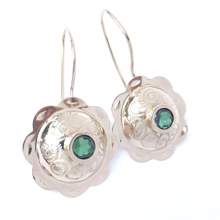 Zlaté visací náušnice, 14K 585/1000, váha 3,40 g, použité zlato