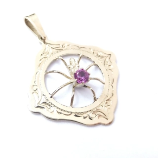 Zlatý přívěsek pavučina, 14K 585/1000, váha 2,74 g, použité zlato