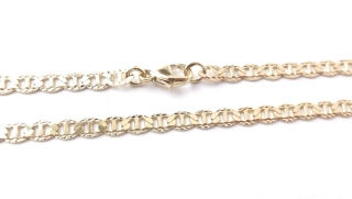 Zlatý řetízek 45 cm, 14K 585/1000, váha 6,52 g, použité zlato