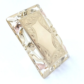 Zlatý prsten, Au 14K 585/1000, váha 11,86 g, použité zlato