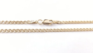 Zlatý řetízek 49 cm, Au 14K 585/1000, váha 4,25 g, použité zlato