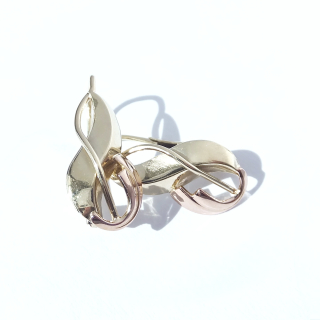 Zlaté náušnice, Au 14K 585/1000, váha 2,31 g, použité zlato