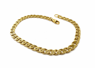 Zlatý náramek 19,5 cm, Au 14K 585/1000, váha 6,02 g, použité zlato