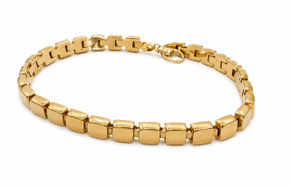Zlatý náramek 22 cm, Au 14K 585/1000, váha 11,97 g, použité zlato