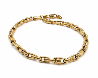 Zlatý náramek 20,5 cm, Au 14K 585/1000, váha 7,14 g, použité zlato