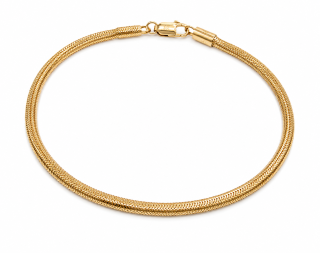 Zlatý natahovací náramek, Au 14K 585/1000, váha 2,15 g, použité zlato
