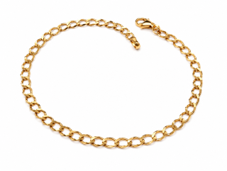 Zlatý náramek 20 cm, Au 14K 585/1000, váha 2,80 g, použité zlato