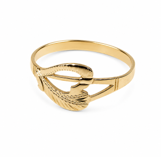 Zlatý prsten, Au 14K 585/1000, váha 1,20 g, použité zlato