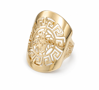 Zlatý prsten, Au 14K 585/1000, váha 6,33 g, použité zlato