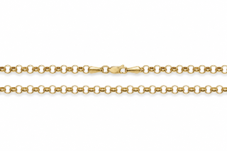 Zlatý řetízek 60 cm, Au 14K 585/1000, váha 8,26 g, použité zlato