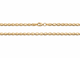 Zlatý řetízek 50 cm, Au 14K 585/1000, váha 5,05 g, použité zlato